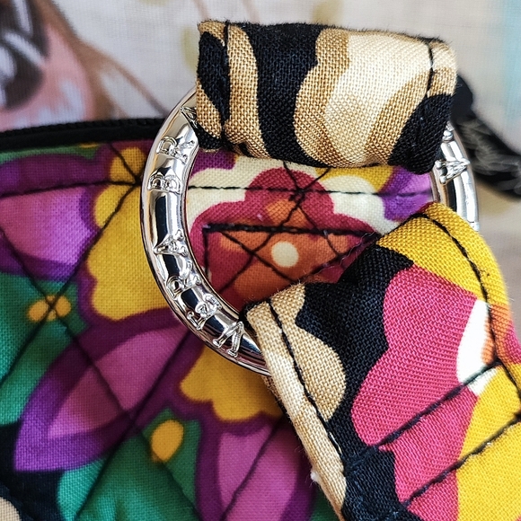 Vera Bradley SUZANI Floral Quilted Zippered Tote Crossbody Laptop Bag - Picture 8 of 13